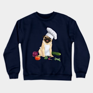 Chef pug Crewneck Sweatshirt